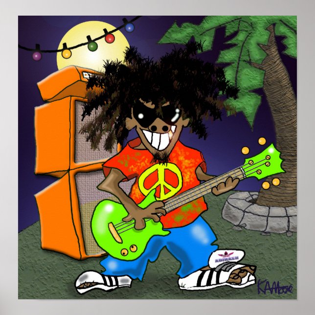 Skriv ut "Spank de Plank" - efter Kev Moore Poster (Framsidan)