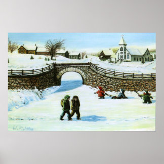 Skriv ut "Spela upp på dammen" Poster