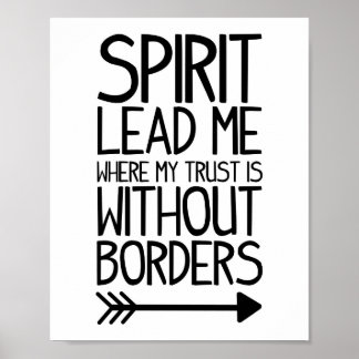 Skriv ut Sprrit Lead Me Poster