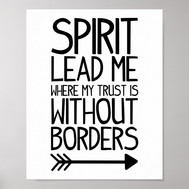 Skriv ut Sprrit Lead Me Poster (Framsidan)