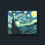 Skriv ut Starry Night Van Gogh Wrapped Canvas<br><div class="desc">Skriv ut Starry Night Van Gogh Wrapped Canvas</div>