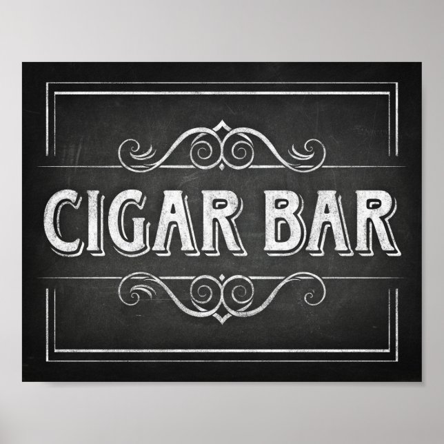 Skriv ut Stil CIGAR PUB Poster (Framsidan)