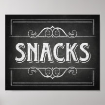 Skriv ut Stil SNACKS-signatur