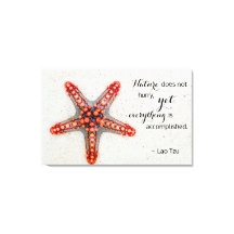 Skriv ut stjärnfisk med Lao Tzu-citat