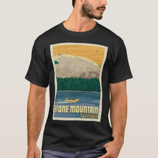 Skriv ut Stone Mountain Georgia Metall T Shirt