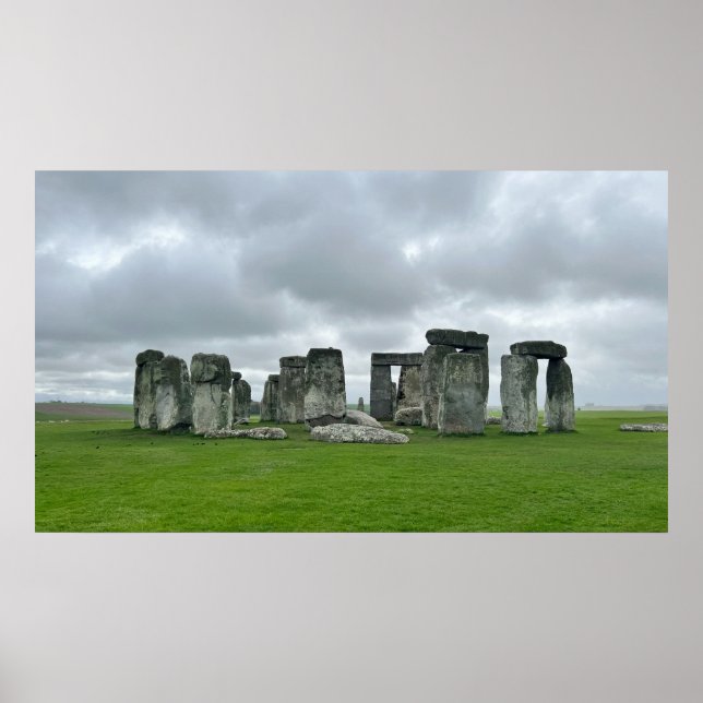 SKRIV UT | Stonehenge 35 x 20 tum Poster (Framsidan)