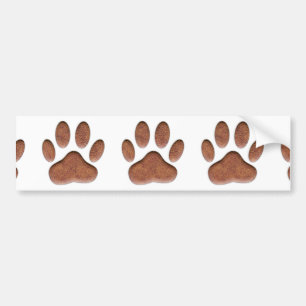 Skriv ut Struktur Hund Paw Bildekal