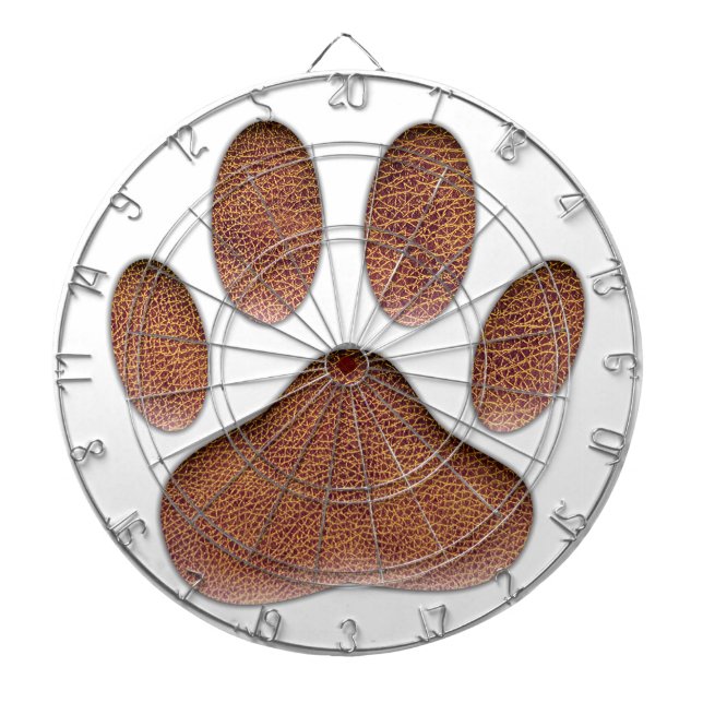 Skriv ut Struktur Hund Paw Piltavla (Framsidan)