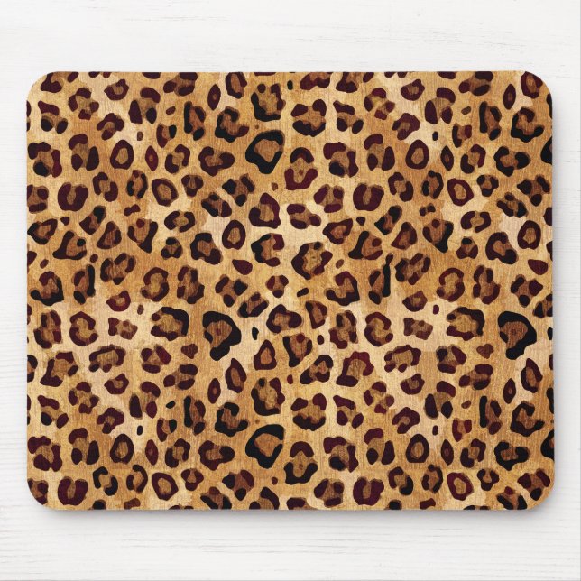 Skriv ut Struktur Leopard Musmatta (Framsidan)