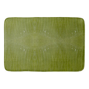 Skriv ut Struktur på Lime Green Alligator Badrumsmatta