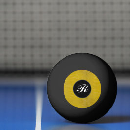 Skriv ut Struktur på Monogram Gult Alligator Pingisboll