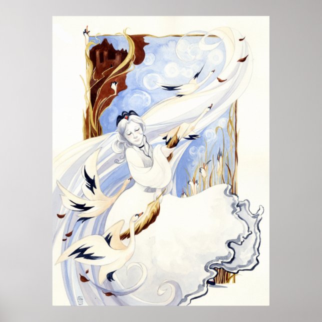 Skriv ut Svan Queen Poster (Framsidan)