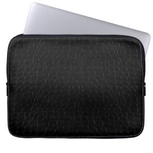 Skriv ut svart Alligator-skal Laptop Fodral