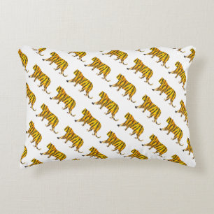 Skriv ut svart och Orange i tigerbläck Prydnadskudde