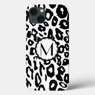 Skriv ut svart och vitt leopard