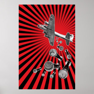 Skriv ut svart, svart, Himlar Poster