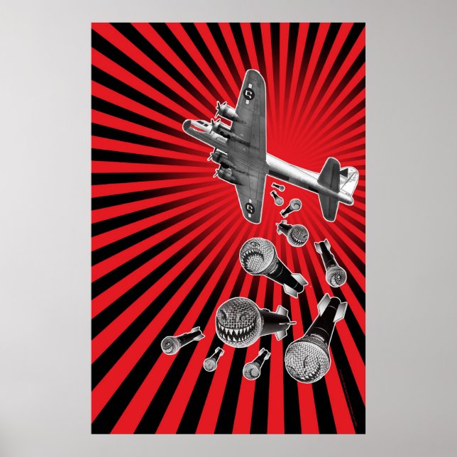 Skriv ut svart, svart, Himlar Poster (Framsidan)