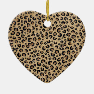 Skriv ut svartlimpa elegant Guld Glitter Julgransprydnad Keramik