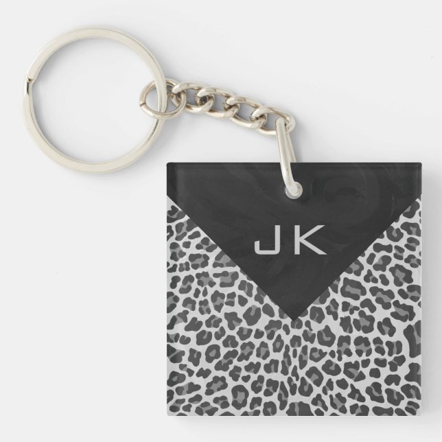 Skriv ut svartvit lök i Monogram (Framsidan)