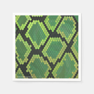 Skriv ut svartvitt och Grönt Pappersservett