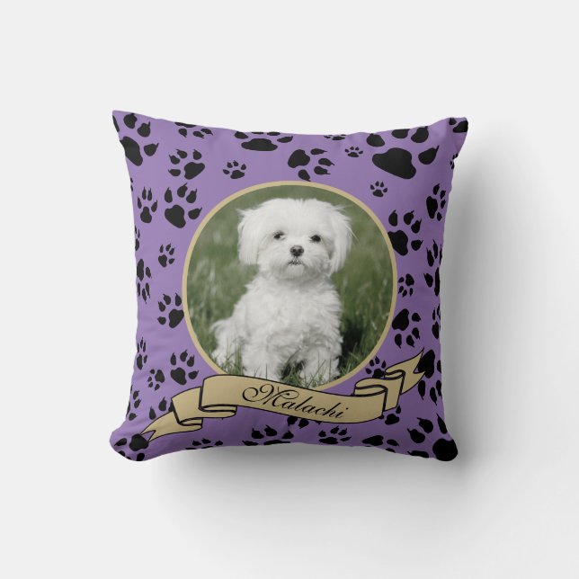 Skriv ut SVG för Pet Memorial Paw DU ändrar ALLA F Kudde (Framsida)