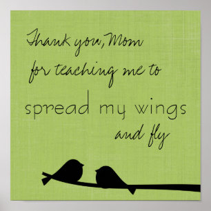 Skriv ut Tack Mamma Poster