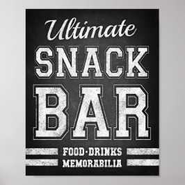 Skriv ut teckenkrita för fotboll ULTIMATE SNACK PU Poster