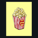 Skriv ut tecknad popcorn Bag Poster<br><div class="desc">En tecknad Popcorn Bag-design</div>