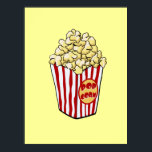 Skriv ut tecknad popcorn Bag Poster<br><div class="desc">En tecknad Popcorn Bag-design</div>