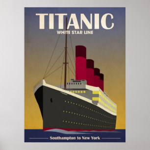 Skriv ut teckningsavtryck för titanjerektur poster