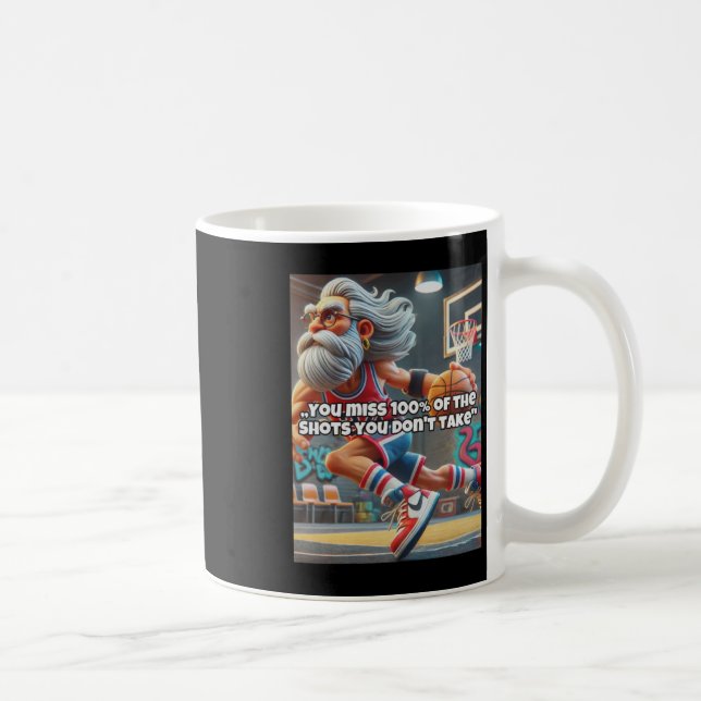 Skriv ut tidigare Basketboll Player Kaffemugg (Höger)