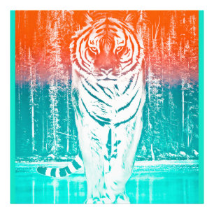 Skriv ut tiger Art Fototryck