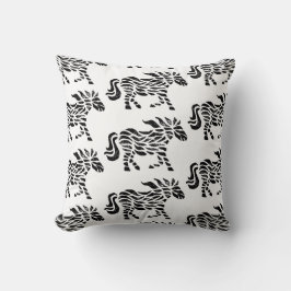 Skriv ut träblock för abstrakt kudde