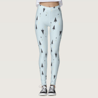 Skriv ut träd leggings