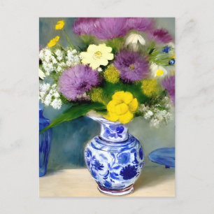 Skriv ut Tranquil Vas på Flowers Vykort