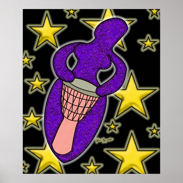 Skriv ut trumgudinna poster (Framsidan)