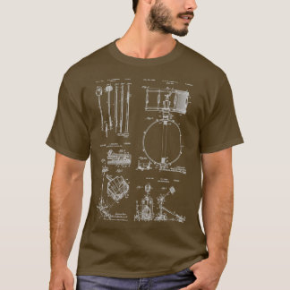 Skriv ut trumuppsättning för Drummer Gift Vintage T Shirt