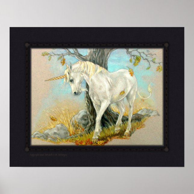 Skriv ut - Unicorn Summer's End Poster (Framsidan)
