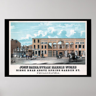 Skriv ut vår Garden Marble Works Philadelphia PA Poster