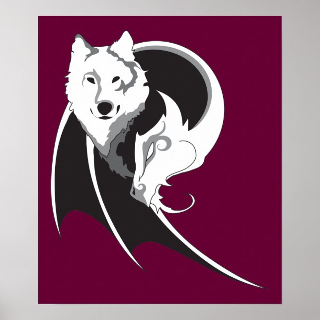 Skriv ut varg och dra poster (Framsidan)