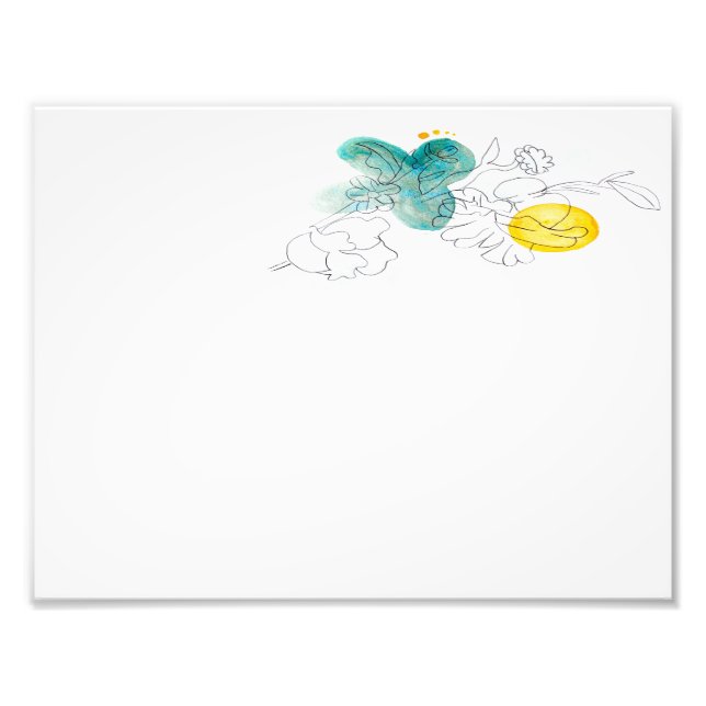 Skriv ut vatten-blommor fototryck (Framsidan)