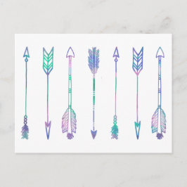 Skriv ut vattenfärgspil vykort