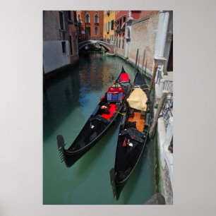 Skriv ut Venice Gondolas Poster