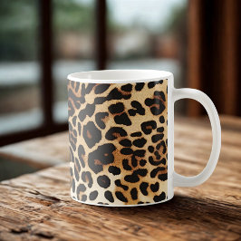 Skriv ut vild Elegance Leopard Kaffemugg