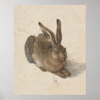 Skriv ut vintage Bunny Rabbit Poster