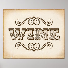 Skriv ut vintage VIN Poster