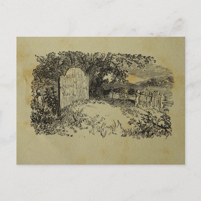 Skriv ut vintage vykort (Framsida)