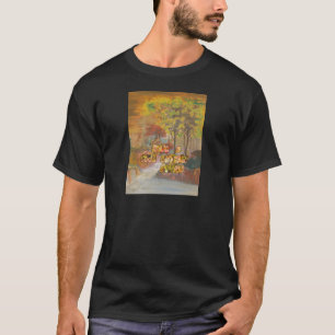 Skriv ut Vintagen  för höstsäsong för Coola Tee Shirt