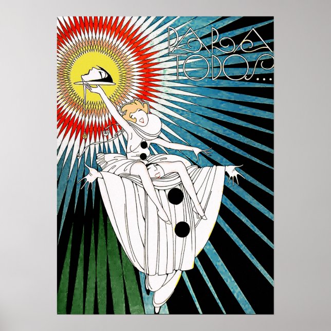 Skriv ut Vintagen Para-Todos Poster (Framsidan)