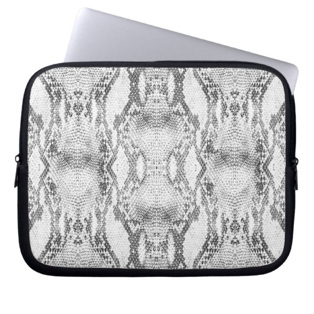 Skriv ut vit ögonblicksbild laptop fodral (Framsidan)